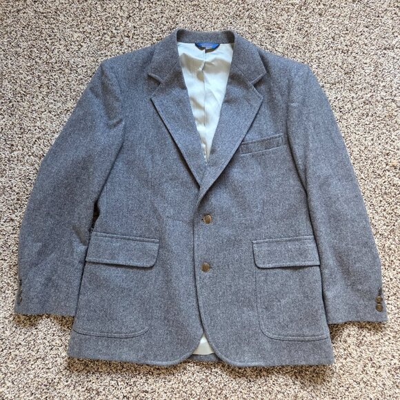 Vintage Pendleton Blazer Mens 42R 100%  Virgin Wool Sport Coat USA Made Preppy - Picture 1 of 8